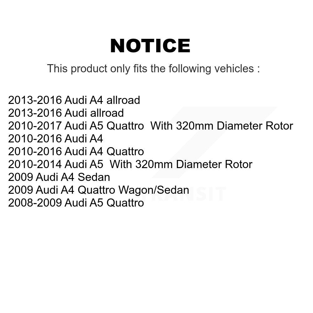Front Right Disc Brake Caliper SLC-19B3647 For Audi A4 Quattro A5 allroad