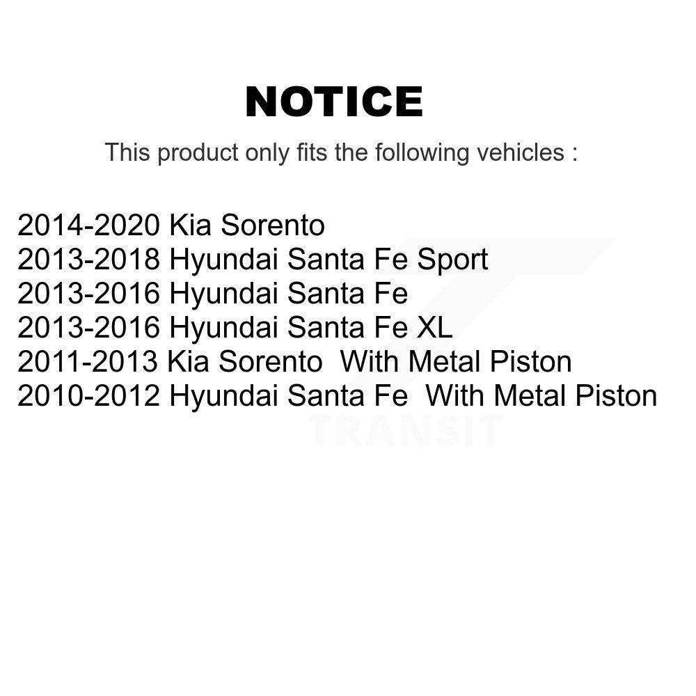 Rear Left Brake Caliper SLC-19B6271S For Kia Sorento Hyundai Santa Fe Sport XL