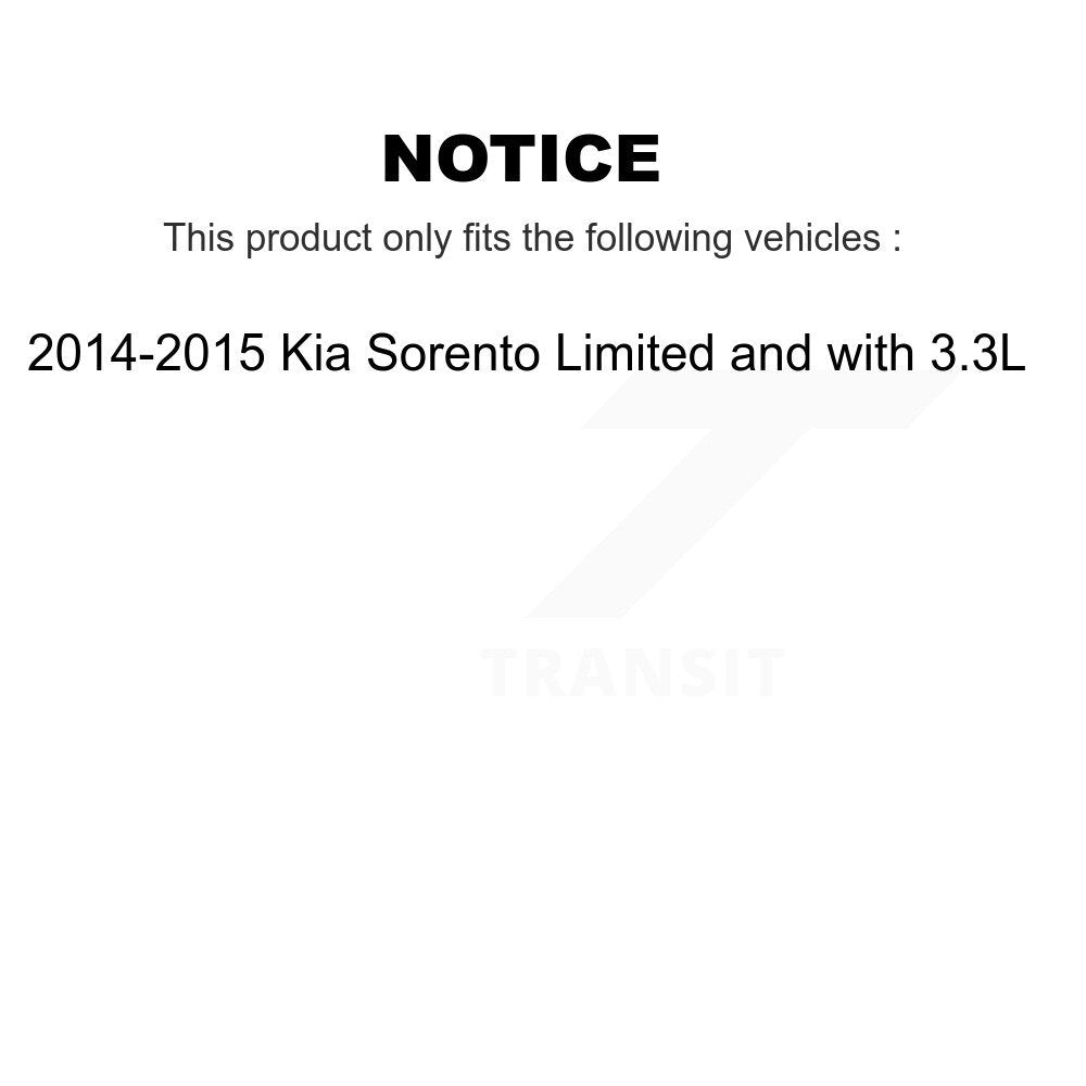 Front Right Disc Brake Caliper For 2014-2015 Kia Sorento Limited with 3.3L