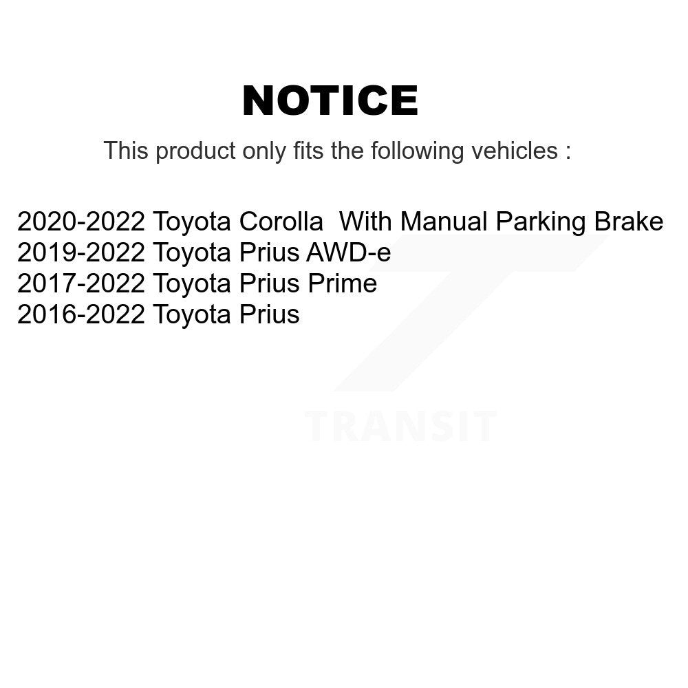 Rear Left Disc Brake Caliper SLC-19B7341 For Toyota Corolla Prius Prime AWD-e
