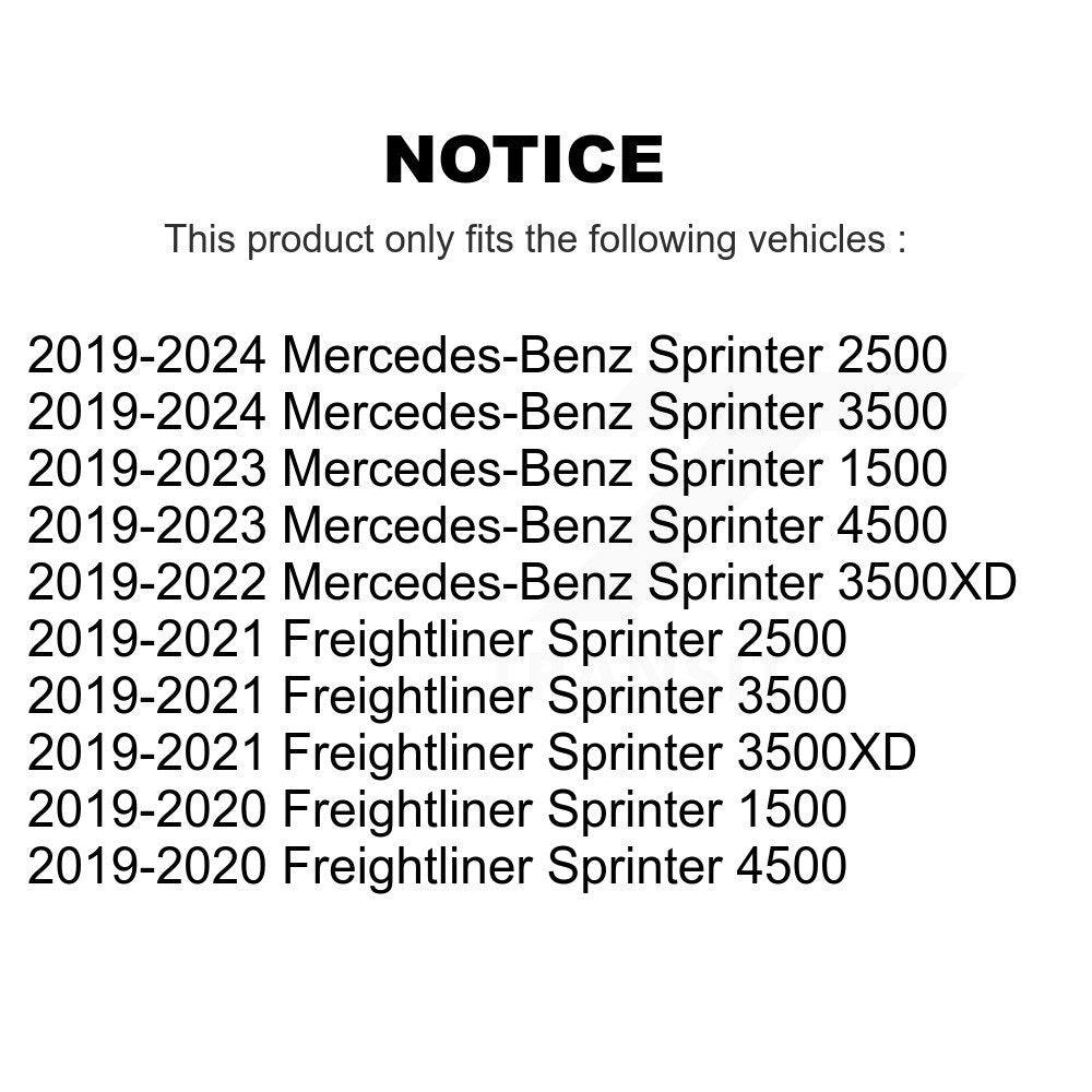 Front Left Brake Caliper SLC-19B7555 For Mercedes-Benz Sprinter 2500 3500 4500 3500XD Freightliner