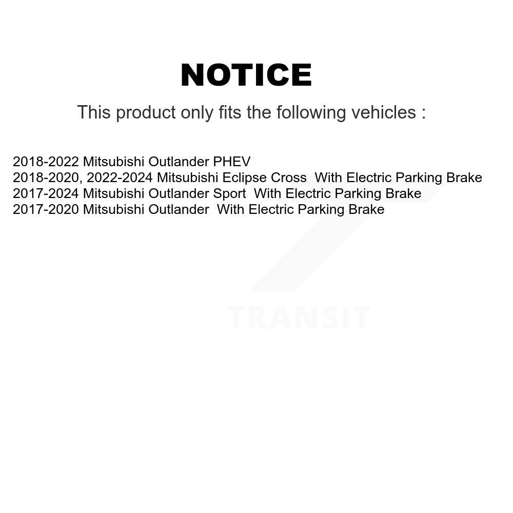 Rear Right Disc Brake Caliper SLC-SCB2272 For Mitsubishi Eclipse Cross Outlander PHEV Sport