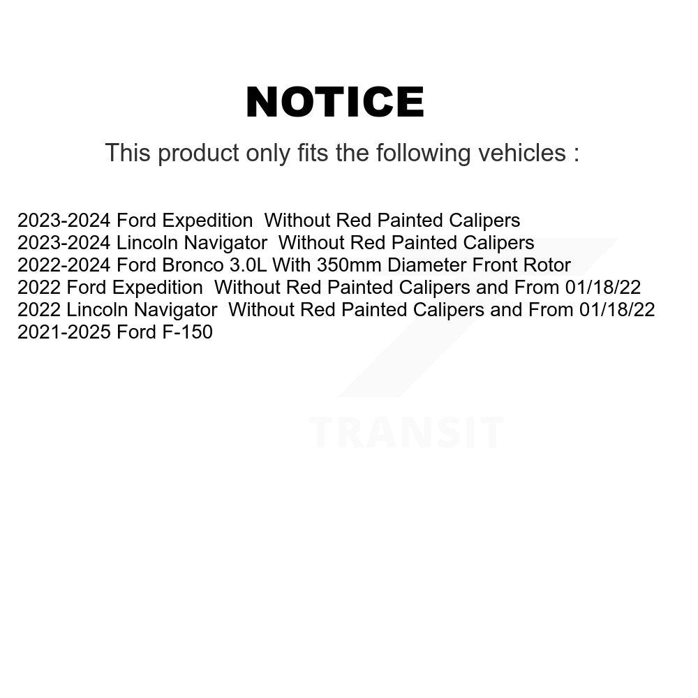 Front Left Disc Brake Caliper SLC-SCB3399 For Ford F-150 Bronco Expedition Lincoln Navigator