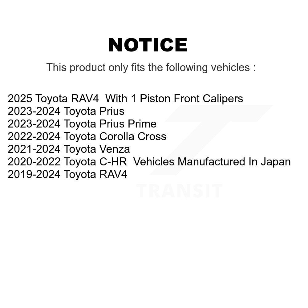 Rear Left Disc Brake Caliper SLC-SCB5691 For Toyota RAV4 Corolla Cross Venza C-HR Prius Prime