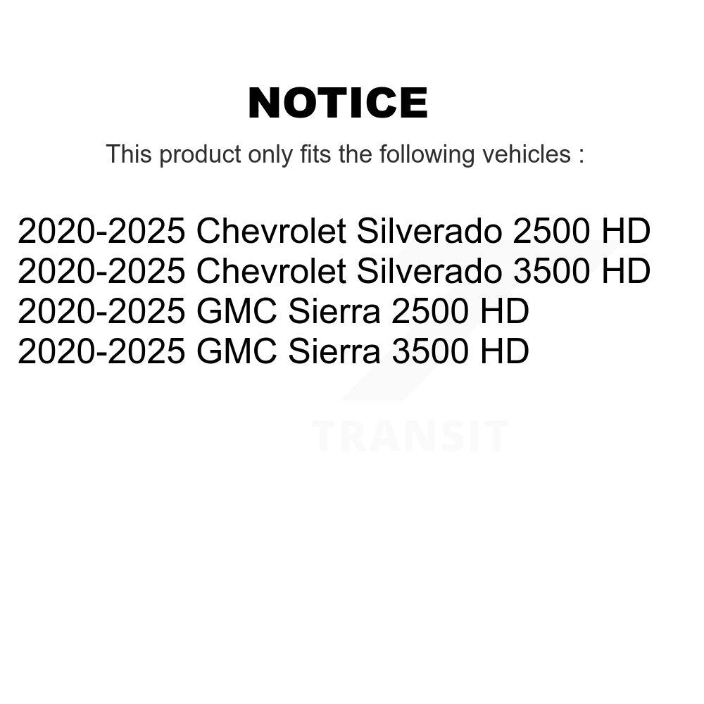 Front Left Disc Brake Caliper SLC-SCB6035 For 2020-2025 GMC Chevrolet Silverado 2500 HD Sierra 3500