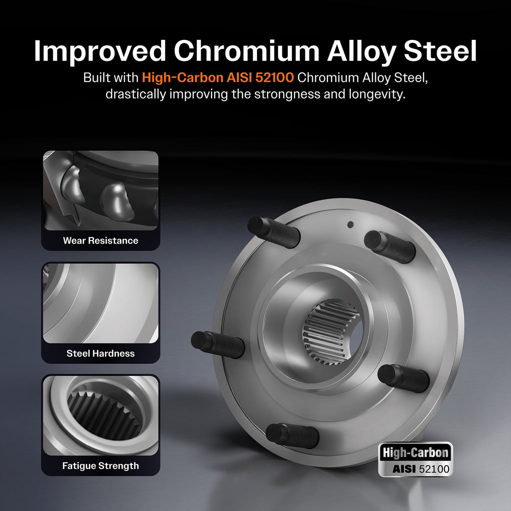 Front Rear Wheel Bearing And Hub Assembly Kit For Mitsubishi Outlander Sport