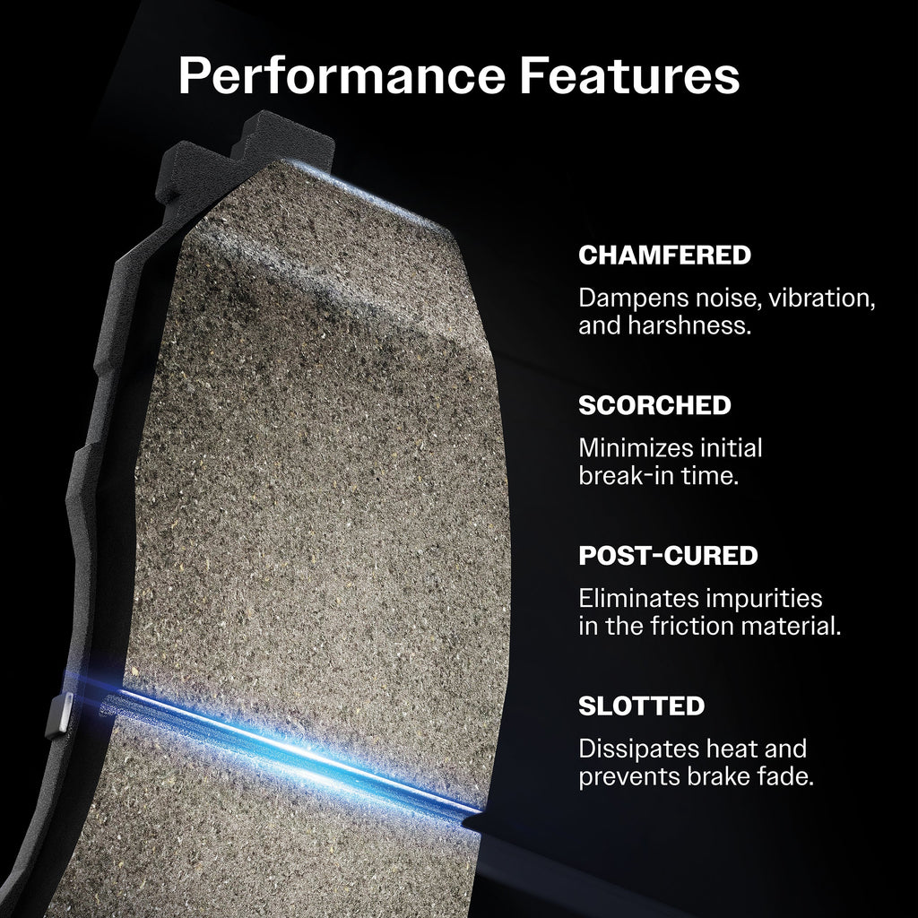 [Rear] 2018-2021 Ford EcoSport FWD Premium Coated Rotors & Ceramic Pads Brake Kit For Max Braking