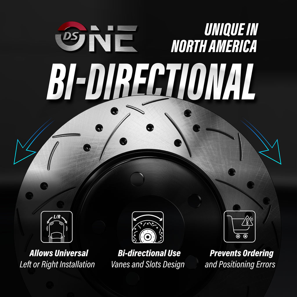 Front Rear Drill Slot Brake Rotor Ceramic Pad Kit For 2019 Kia Soul Turbocharged