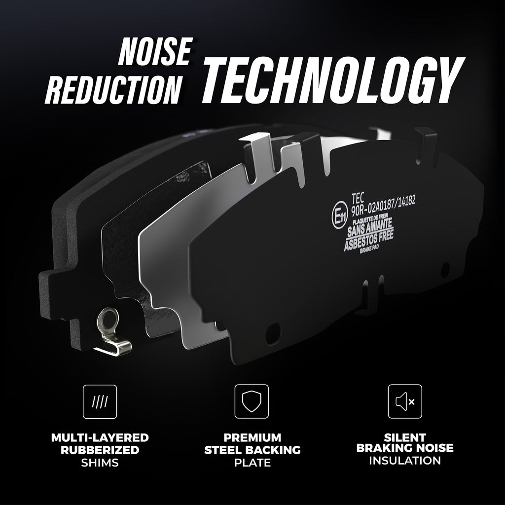 Rotors de frein à disque à revêtement arrière et kit de plaquettes en céramique pour Acura MDX 2014-2016 