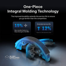 Charger l'image dans la galerie, Front Rear Ceramic Brake Pads And Drum Shoes Kit For 1994-1997 Toyota Celica ST