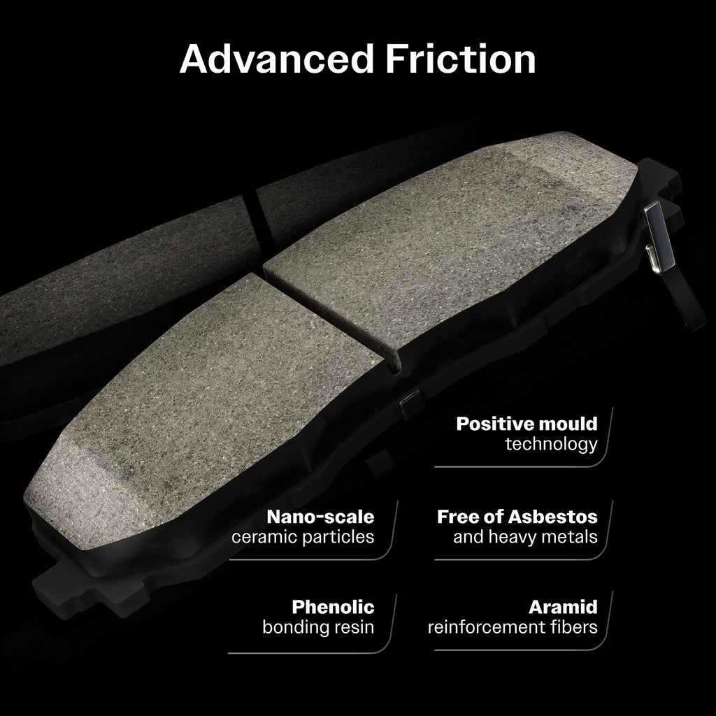 Front Brake Rotor Ceramic Pad Kit For 19-20 Toyota 86 Base GT With Brembo Brakes