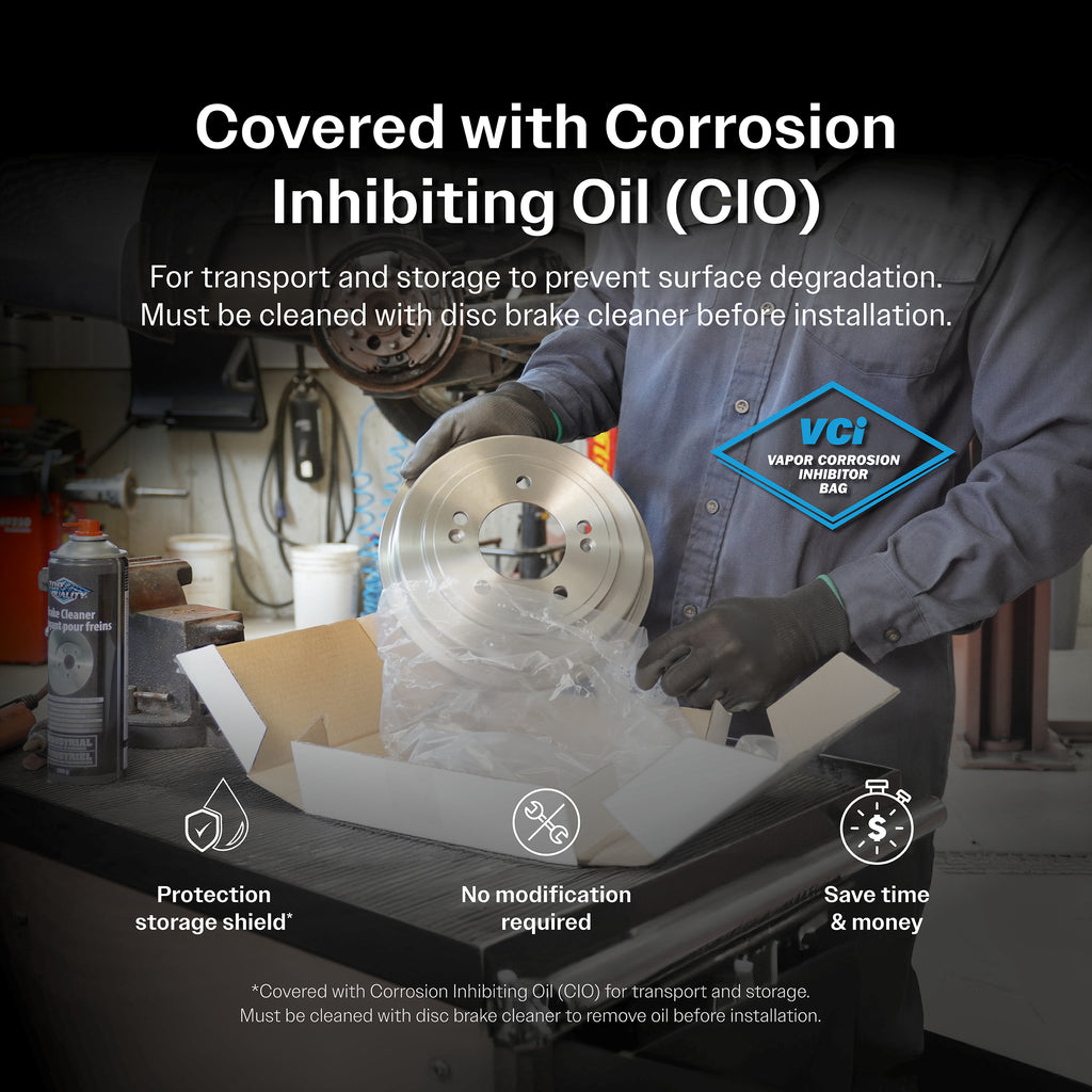 Front Rear Disc Brake Rotor Ceramic Pad & Drum Kit (7Pc) For 2007-2008 Honda Fit