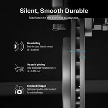Charger l'image dans la galerie, Front Coated Brake Rotor &amp; Ceramic Pad Kit For Ford F-450 Super Duty F-550 CF500