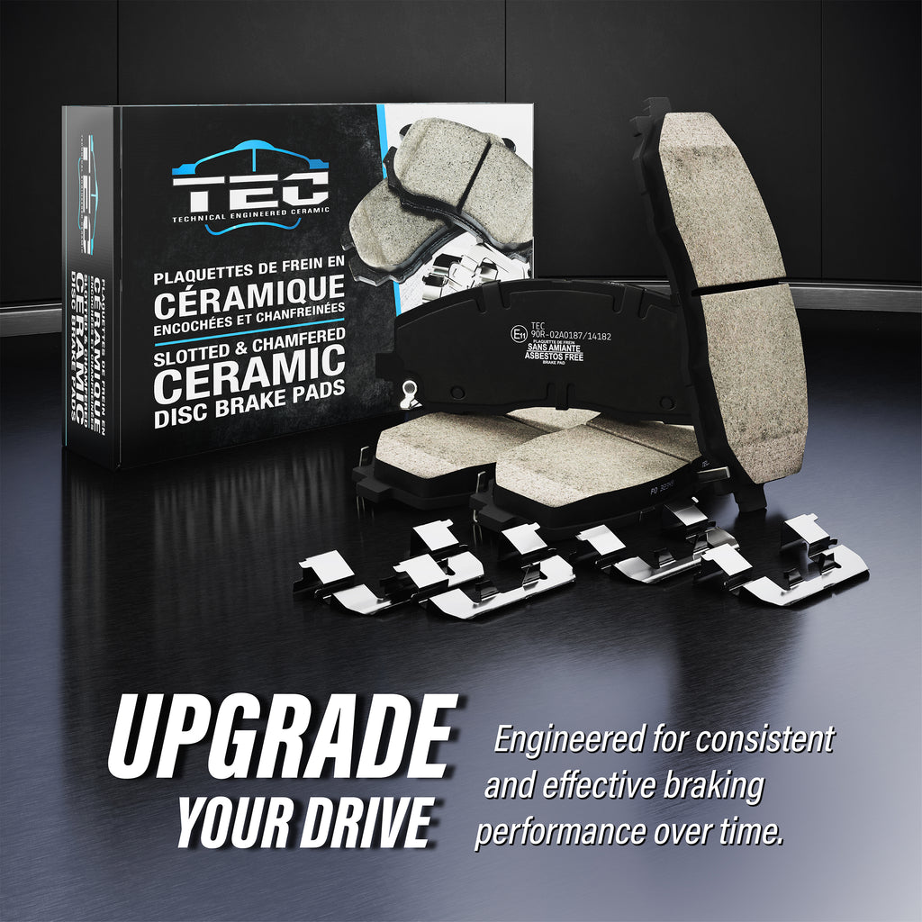 [Front] 2008-2011 Ford Focus Premium OE Brake Rotors & Ceramic Pads Kit For Max Braking