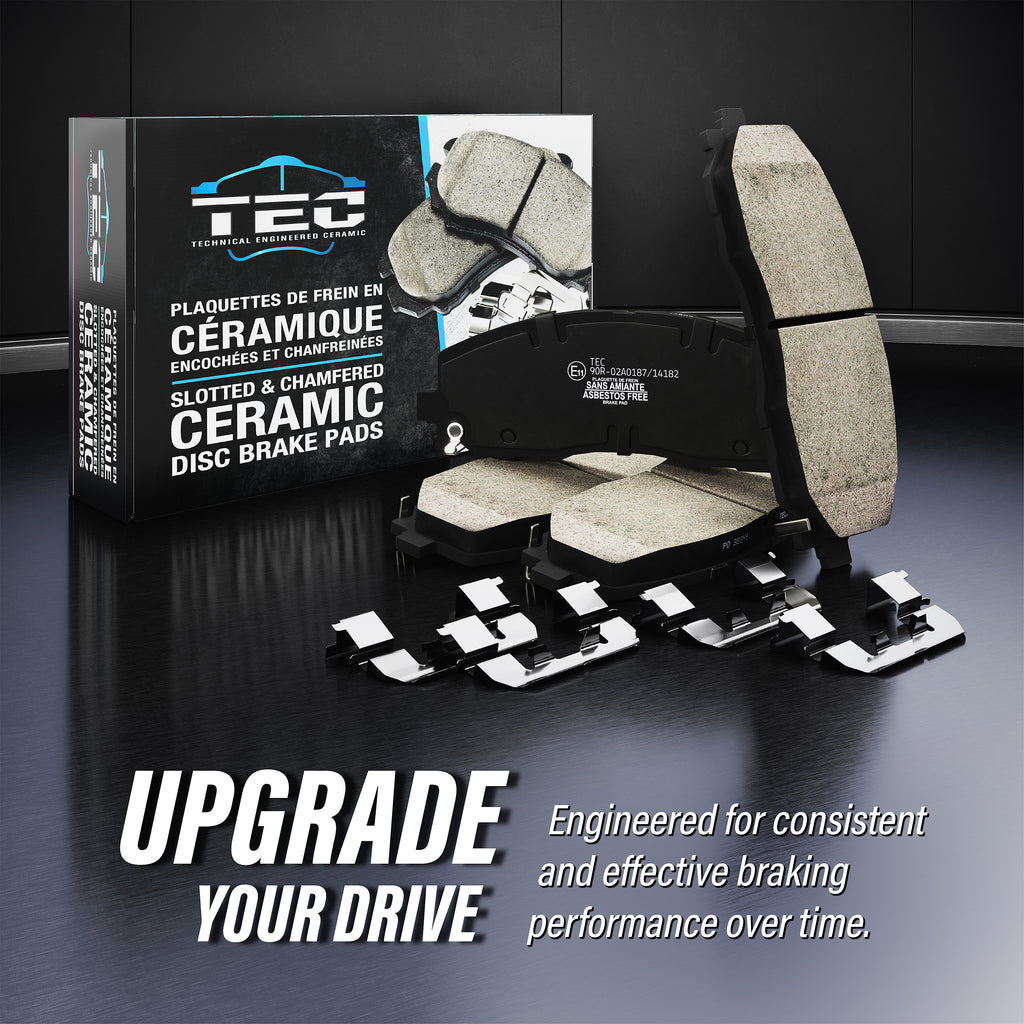 Front Rear Drill Slot Brake Rotors Ceramic Pad Kit For 14-15 Honda Civic Touring