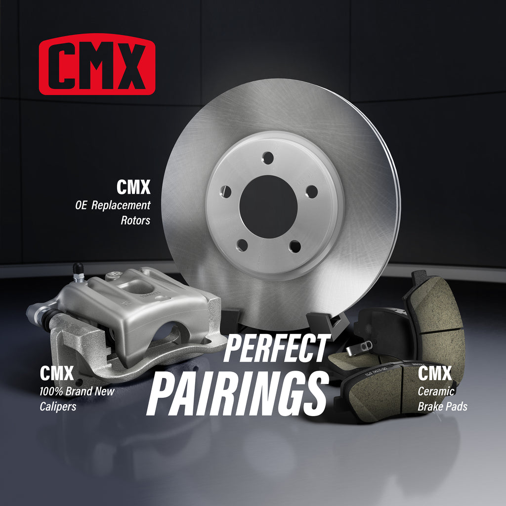Front Rear Brake Caliper Coat Rotor & Ceramic Pad Kit (10Pc) For Chevrolet Buick