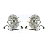 Front Wheel Bearing & Hub Assembly Pair For Chevrolet Silverado 3500 GMC Sierra