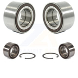 Front Rear Wheel Bearing Kit For 2006-2014 Honda Ridgeline