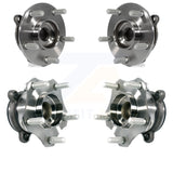 Front Rear Wheel Bearing & Hub Assembly Kit For Mazda 3 Sport