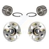 Front Rear Wheel Bearing And Hub Assembly Kit For Honda Civic