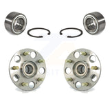 Front Rear Wheel Bearing And Hub Assembly Kit For 2004 Honda Civic SiR