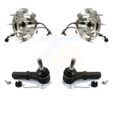 Front Wheel Bearing & Tie Rod End Kit For Chevrolet Silverado 2500 HD GMC Sierra