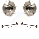 Front Hub Bearing Assembly And Link Kit For Mazda 3