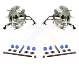 Front Hub Bearing Assembly & Link Kit For Chevrolet Silverado 2500 HD GMC Sierra