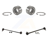 Front Wheel Bearing And Link Kit For 2011-2012 Hyundai Sonata Kia Optima