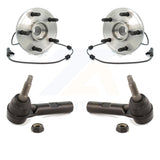 Front Wheel Bearing And Tie Rod End Kit For 2004-2005 Dodge Durango 15mm