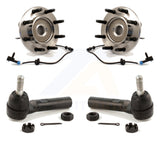 Front Wheel Bearing & Tie Rod End Kit For Chevrolet Silverado 2500 HD GMC Sierra