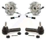 Front Wheel Bearing & Tie Rod End Kit For Chevrolet Silverado 3500 HD GMC Sierra