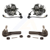 Front Wheel Bearing & Tie Rod End Kit For 05-10 Mazda B4000 4WD Square Connector