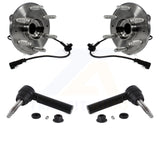 Front Wheel Bearing & Tie Rod End Kit For Chevrolet Silverado 1500 GMC Sierra XL