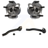 Front Wheel Bearing And Tie Rod End Kit For 2014 Nissan LEAF To 11 13