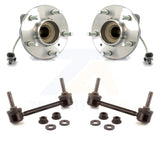 Front Hub Bearing Assembly And Link Kit For Cadillac STS With 5 Lug Wheels