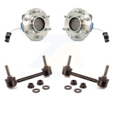 Front Hub Bearing Assembly And Link Kit For Cadillac SRX STS