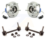 Front Hub Bearing Assembly And Link Kit For Cadillac STS AWD