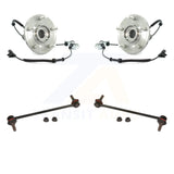 Front Hub Bearing Assembly And Link Kit For Chrysler Town & Country Dodge Grand