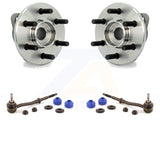 Front Hub Bearing Assembly And Link Kit For 1998 Dodge Durango 2-Wheel ABS