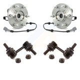 Front Hub Bearing Assembly Link Kit For Nissan Titan Armada Infiniti QX56 TITAN