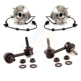 Front Hub Bearing Assembly & Link Kit For Chevrolet Trailblazer GMC Envoy EXT XL