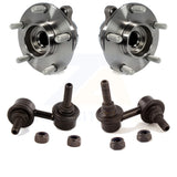 Front Hub Bearing Assembly And Link Kit For 2006-2010 INFINITI M45 RWD