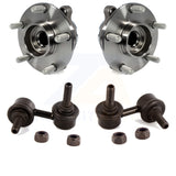 Front Hub Bearing Assembly Link Kit For Infiniti Q50 Q60 INFINITI RWD with 2.0L