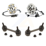 Front Hub Bearing Assembly And Link Kit For 2007-2008 Isuzu i-370 RWD