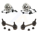 Front Hub Bearing Assembly Link Kit For GMC Canyon Without Z71 Off Road Package