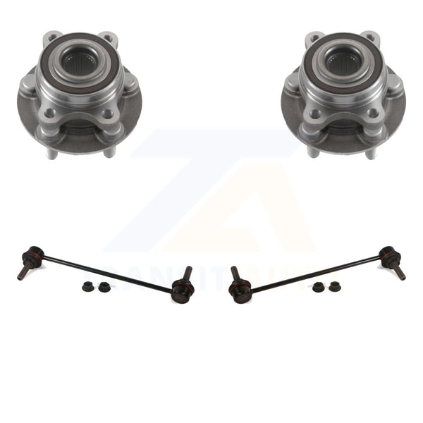 Front Hub Bearing Assembly And Link Kit For Ford Fusion Edge Lincoln MKX MKZ