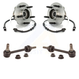 Front Hub Bearing Assembly And Link Kit For 2004 Ford F-150 4WD with 4-Wheel ABS