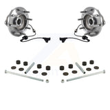 Front Hub Bearing Assembly & Link Kit For Chevrolet Silverado 3500 HD GMC Sierra