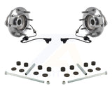 Front Hub Bearing Assembly & Link Kit For Chevrolet Silverado 3500 HD GMC Sierra